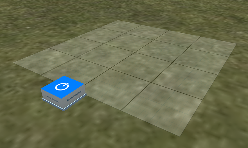 Appearance of app when first rezzed